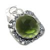 Перидот Ручная работа 925 Стерлинговое серебро Ювелирная подвеска 2,09" W6D48