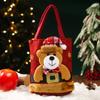 Christmas Gift Bag Santa Claus Snowman Linen Tote Bag Candy Gift Packaging Bag Pouch Party Home Navidad Christmas Decorations