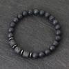 Noter New Novel Men Bracelet Natural Tiger Eyes Volcanic Rock Beaded Braclet Gift For Him Hematite Healing