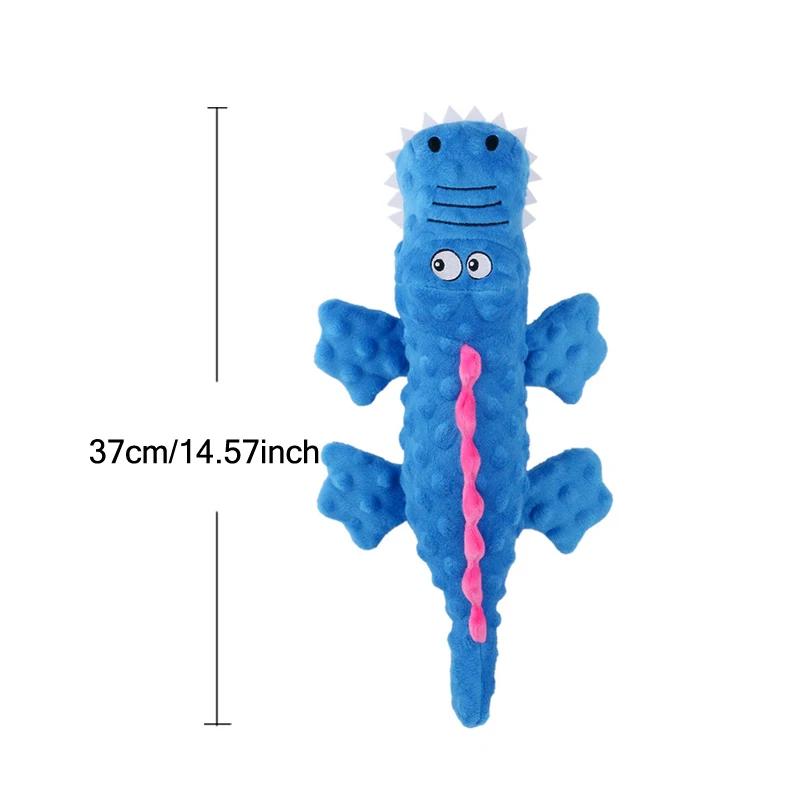 New Dog Toy Soft Plush Pet Dog Squeaky Chew Toys Stuffed Crocodile for Small Large Dogs Cat Cute Interactive Squeak Toy Durable