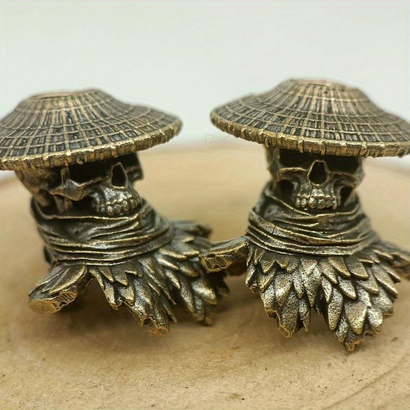 Brass Skeleton Hero DIY Keychain Car Keychain Bag Accessories Pendant Interesting Decorations