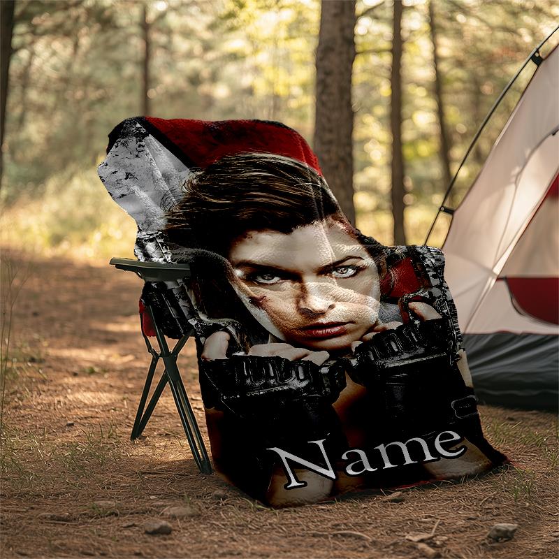 Personalized Custom Name Blanket - resident Evil Print Design,Blanket for Sofa,Bed,Travel,Camping - Soft and Warm, Great Gift