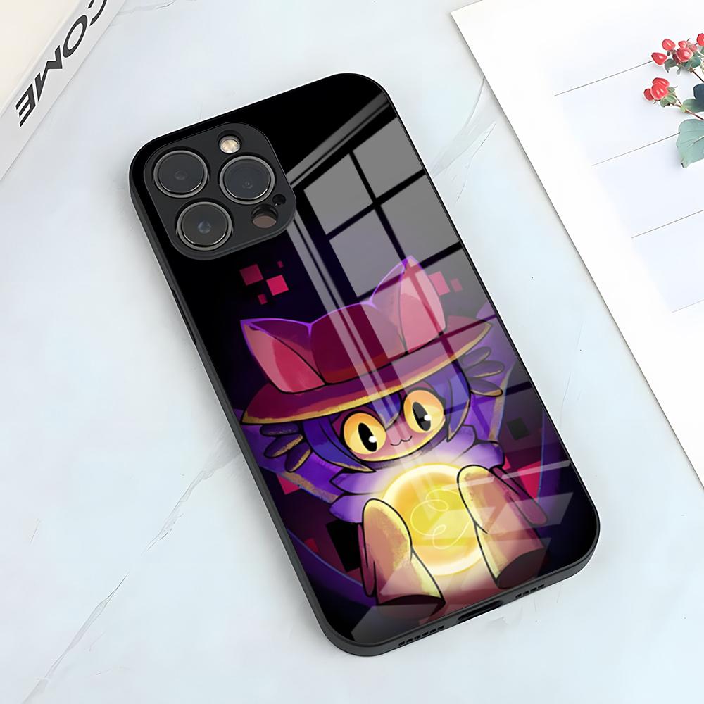 Чехол для телефона OneShot Niko для iPhone 17 Pro Max 15 Pro 16 14 Plus 12 13 Mini 11 Pro Ударопрочный стеклянный чехол