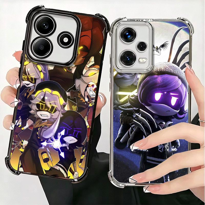 M-Murder D-Drones Game Plating Phone Case For Xiaomi Redmi Note 14 15 Pro Plus 13 12 11 11S 11T 10 9S 9 5G Anti-Fall Airabag Cov