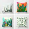 Nordic Style Tropical Plant Cactus Pattern Cushion Cover Sofa Car Office Pillowcase Home Decor Pillowcase