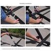 Anti-Rollover Double Canvas Hammock with Stand