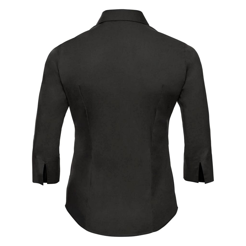 Russell Collection Womens/Ladies Easy-Care Fitted 3/4 Sleeve Shirt