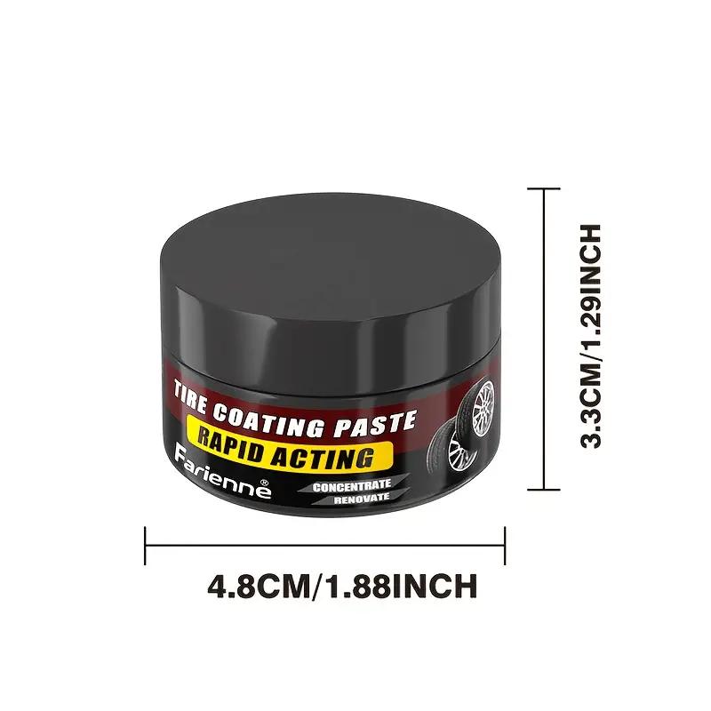Премиальный воск для блеска шин – Долговечный блеск и защита от УФ-лучей, Усиливает черный цвет, Предотвращает выцветание и растрескивание
