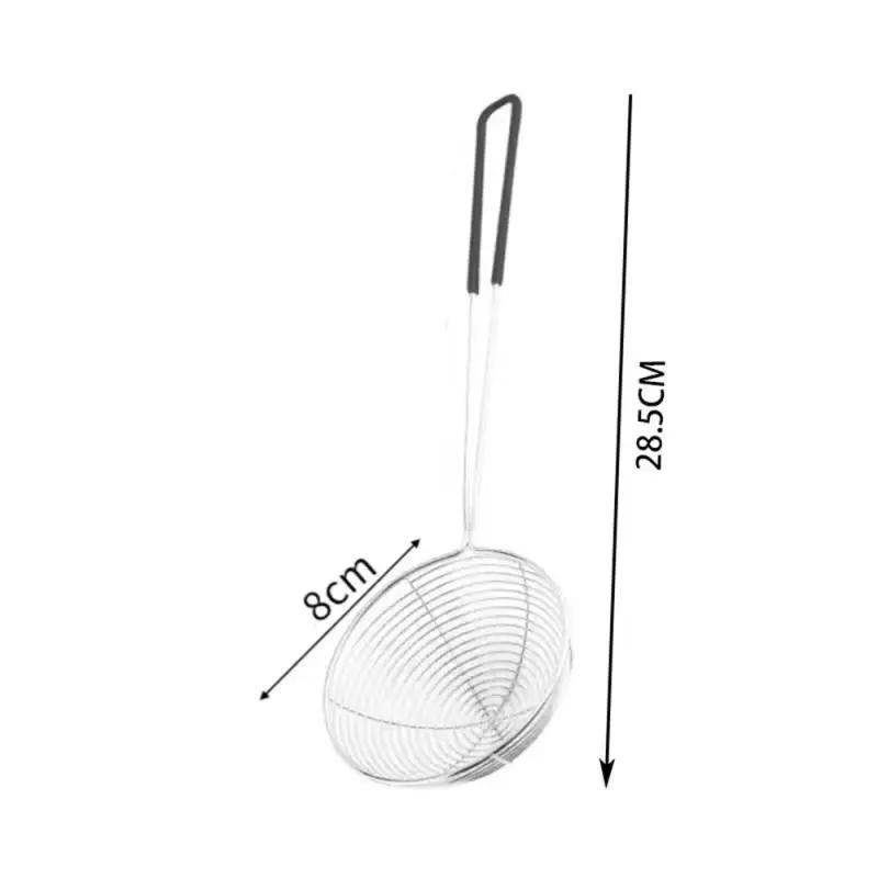 2025 Новый Красный Рукоятка Сито Нержавеющая Сталь Пузырьковый Чай Дуршлаг Боба Молочный Чай Ложка Жемчуг Круглое Сито Кухонные Гаджеты