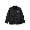 Solid Logo Print Polo Jacket Men Jackets Black DQ4192-010