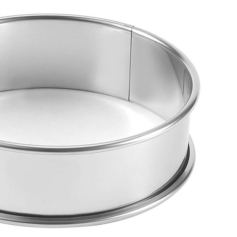 Нержавеющая сталь двойной прокат круг для выпечки тарталетки фруктовый пирог торт формы для печенья 10 см 8 см для кухни бисквитное тесто