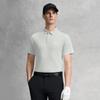 Fila Серия Гольф Минималистичный Color-Block Удобная Спортивная Повседневная Вязаная Рубашка-Поло с Коротким Рукавом Мужские топы Туманно-Серый A11M625119FGY