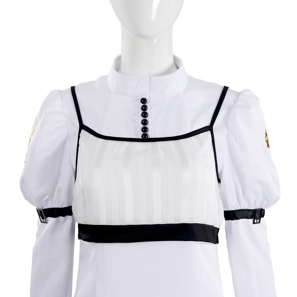 Devil May Cry Kyrie Элегантное белое платье Косплей костюм, Наряд игрового персонажа для Хэллоуина и сценических выступлений