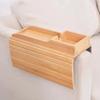 Lazy Sofa Armrest Tray Natural Non-Slip Bamboo Sofa Side Storage Tray Foldable Solid Wooden Snacks And Treats Dinner Tray