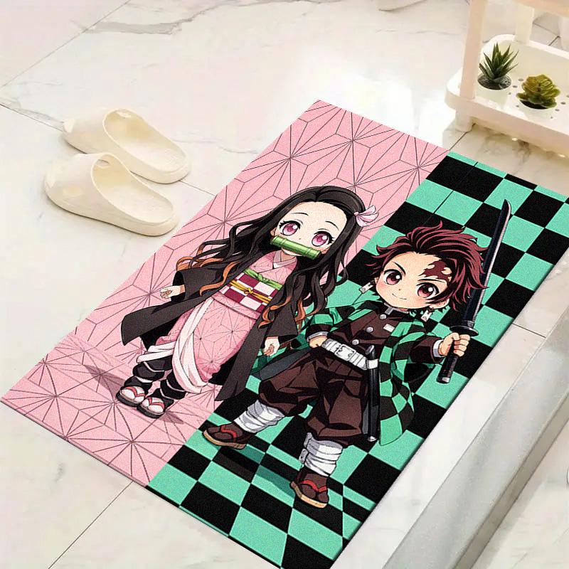 Demon Slayer Anime Carpet Rug for Living Room Bedroom Home Sofa Decoration, Kids play Non-slip Floor Mat