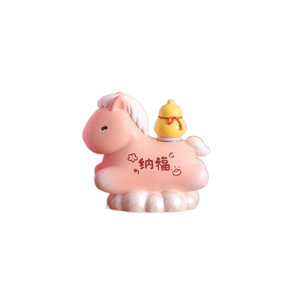 Chinese Style Horse Figurine Resin Zodiac Horse Ornaments Horse Miniature Car Decoratio