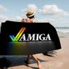 Amiga Logo Fashion Microfiber Blanket Quick Drying Beach Towels Oversized Printing Super Absorbent Pool Towel Blanket