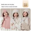 JIUMU Women's Pure Wool Winter Scarf, Hat & Gloves Set