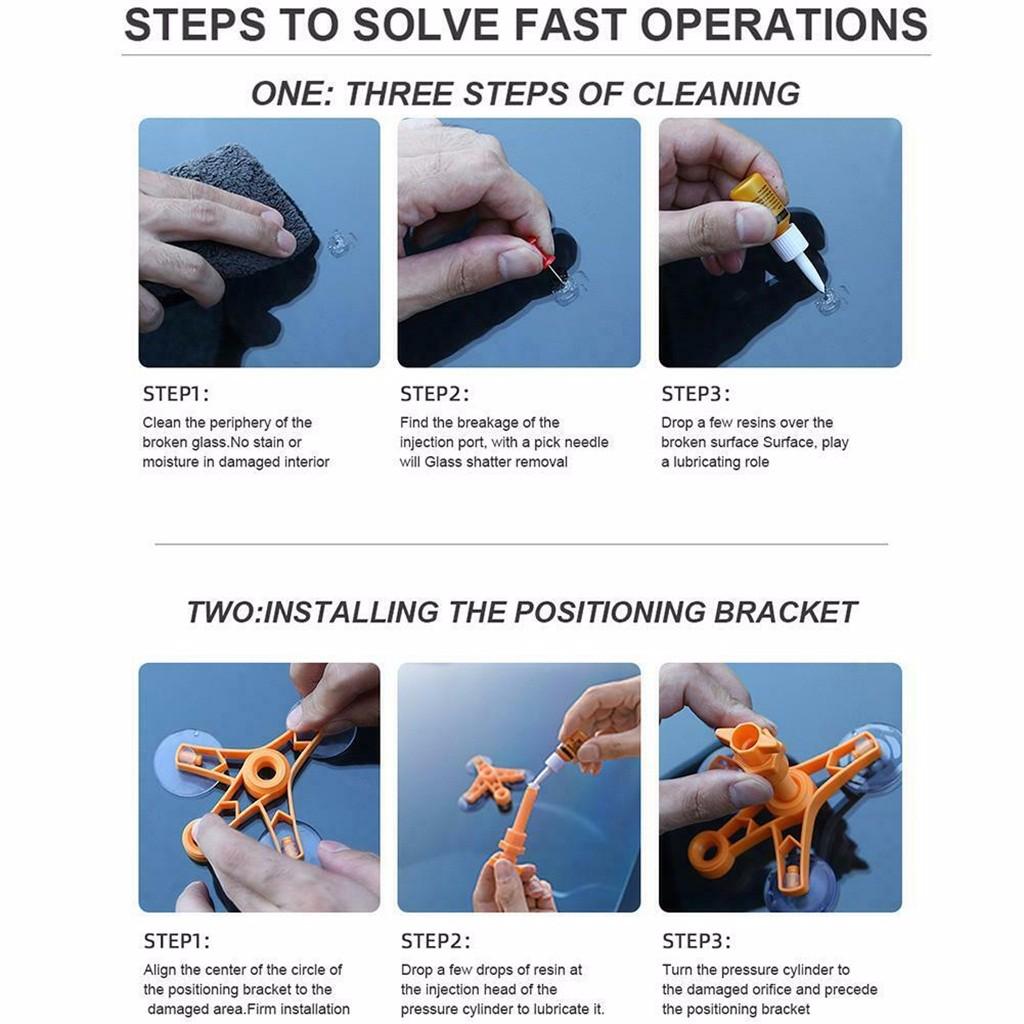 Car Windshield Repair Glue Car Window Repair Resin Kit Windscreen Scratch Crack Restore Fluid Glass Curing Glue Car Accessories