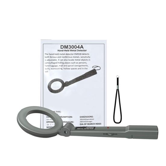 DM3004A Ручной металлоискатель Высокочувствительный звуковой сигнал Регулируемый портативный инструмент для поиска металла на батарейках для небольшого смотрового кабинета