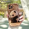 Phone Case: 2D flat, suitable for iPhone 18, 17, 16, 15, 14, 13, 12Pro protective case, angry panda, perfect Christmas and Halloween holiday gift