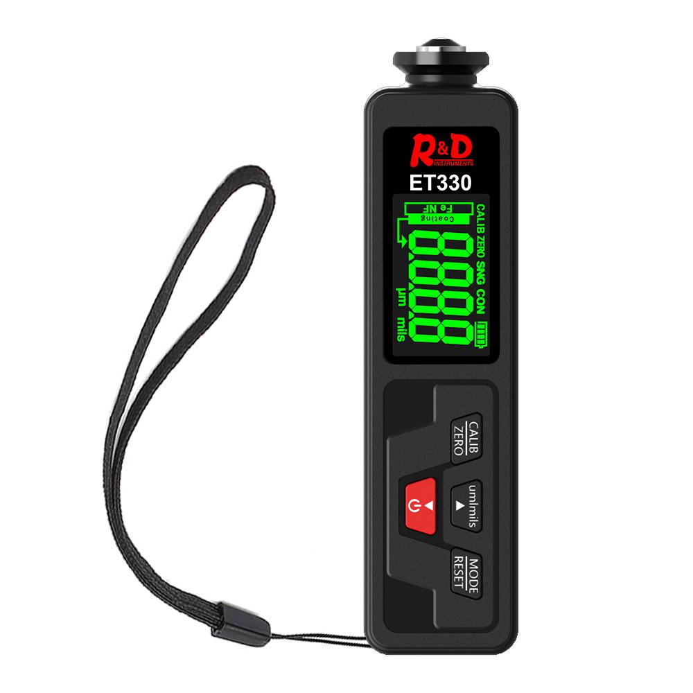 R&D ET330+ZN Car Paint Thickness Gauge Portable Coating Thickness Gauge for Car 0-1500um Fe & NFe Coating Tester Meter