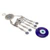 Eye Hanging Ornament Retro Style Lucky Fortune Vibrant Alloy Coloured Glaze Blue Eye Ornament for Car Bedroom Office