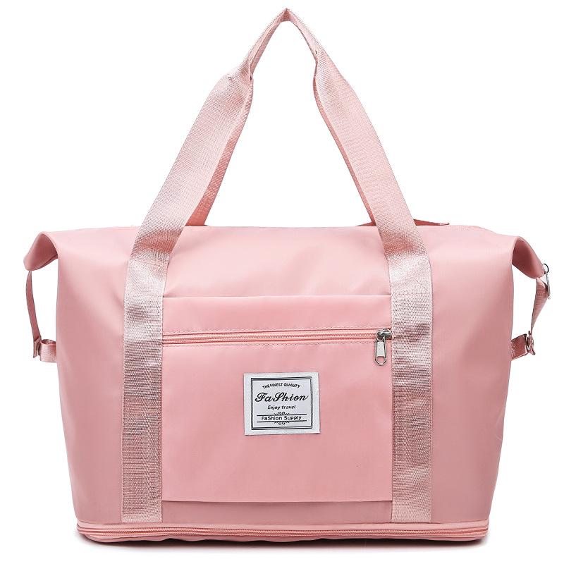 Женская деловая дорожная сумка: Портативный, вместительный чемодан с функцией разделения на сухое и влажное для одежды и спортивного снаряжения