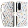 For Samsung Galaxy A17 5G/A26 5G Wallet Case Rhombic Floral Design Leather Flip Phone Cover with Strap