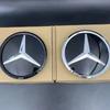 Эмблема на решетку радиатора плоское зеркало передняя эмблема для Mercedes-Benz C CLASS W204 GLK W204 B W245 VITO W447 W463 V V260