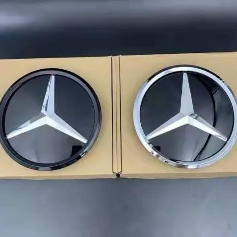 Эмблема на решетку радиатора плоское зеркало передняя эмблема для Mercedes-Benz C CLASS W204 GLK W204 B W245 VITO W447 W463 V V260