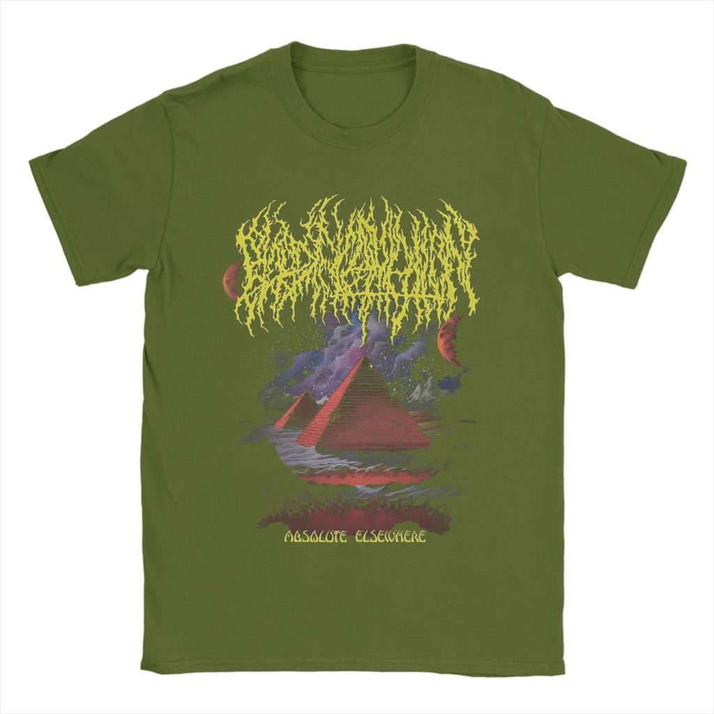 Повседневные футболки с пирамидой Blood Incantation для мужчин, с круглым вырезом, из чистого хлопка, с коротким рукавом, летние топы