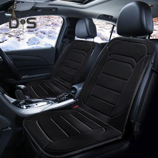 Подушка для сиденья автомобиля с подогревом, регулируемая температура, быстрый нагрев, легко моется, универсальная, для внедорожников, грузовиков, зимняя подушка для сиденья