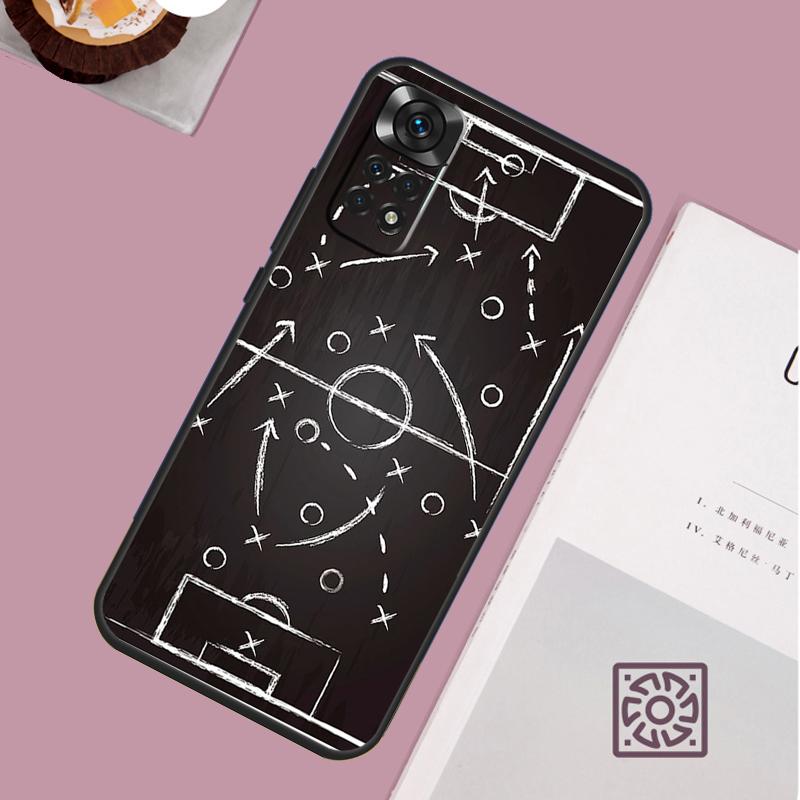 Чехол Football Soccer Tactics Time для Xiaomi Redmi Note 14 13 12 11 15 Pro Plus Redmi 15 13 10 10C 12C 13C 14C 15C