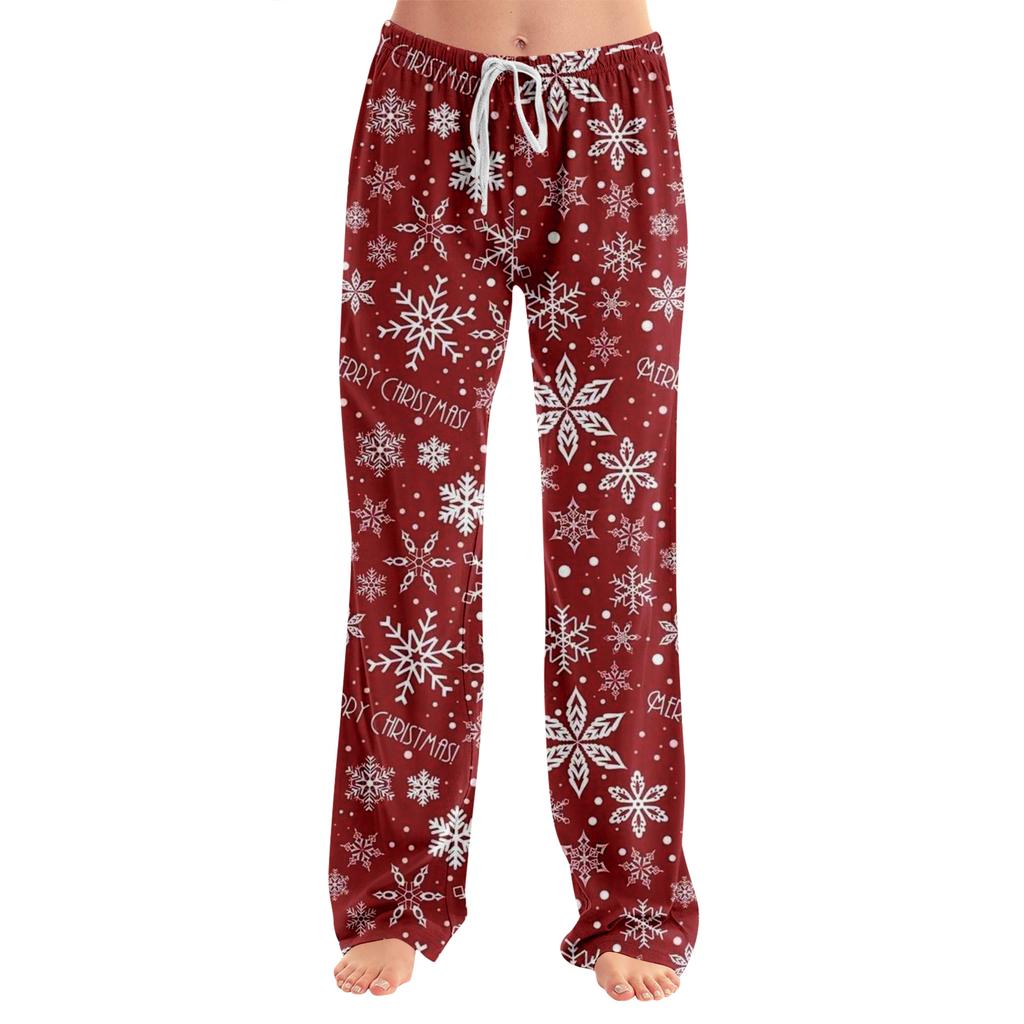 Adult Fashionable Loose Christmas Printed Casual Pants, Loungewear, Sleep Pants