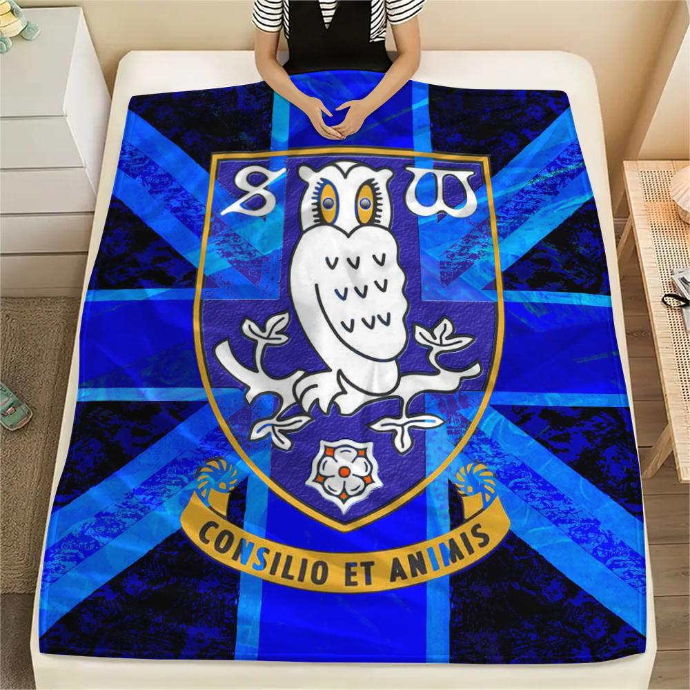 Sheffield Wednesday FC pattern Flannel Blanket, High quality Comfortable for All Seasons, Home Decor, Warmth and Comfort, Perfect for Gifts.