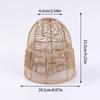 Imitation Rattan Lampshade Hand Woven Paper Rope Pendant Lamp Cover Ceiling Chandelier Light Shades Bedroom Living Room Decor