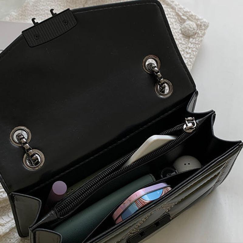 Advanced Westernized Women's Shoulder Bag Versatile Chain Underarm Bag Single Shoulder Crossbody Bag Ins Style Small Square Bags