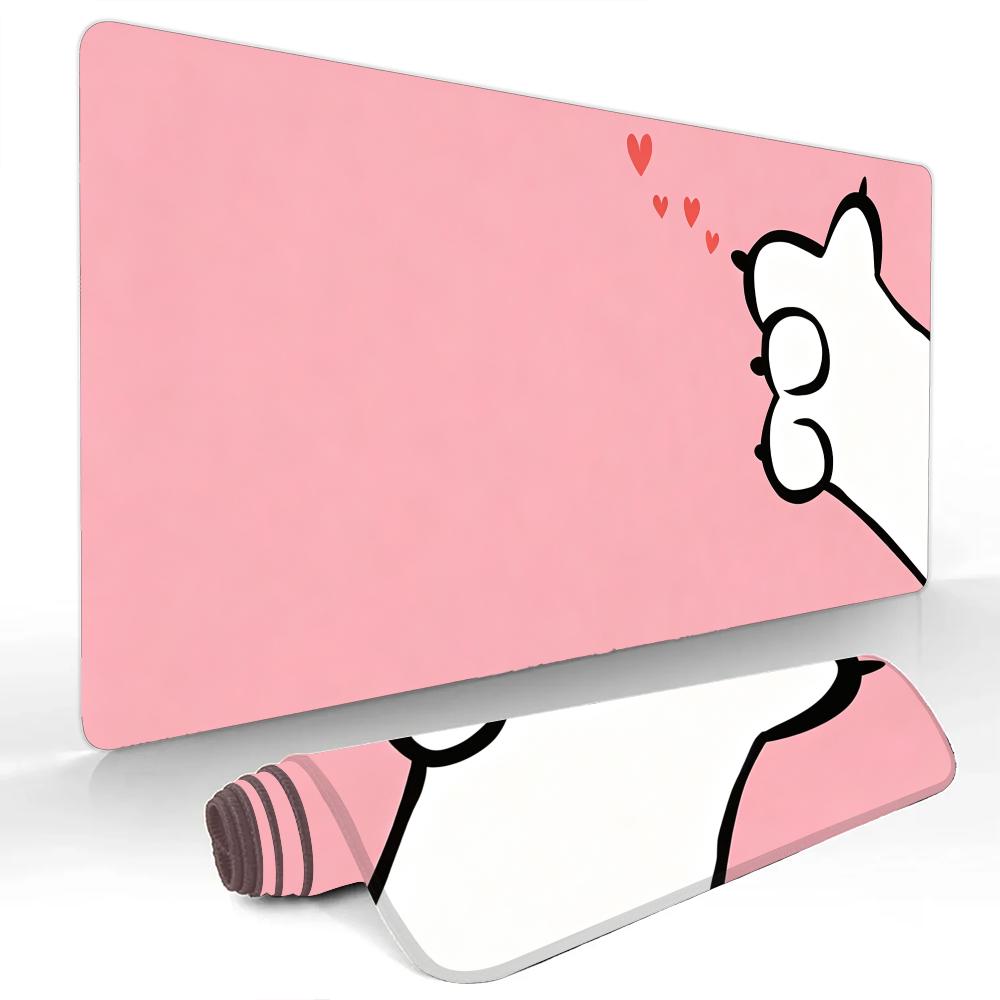 Pink Heartshaped Cat Paw Mouse Pad Large Computer Office Game Table Mats Rubber Antislip Xxl Mouse Mat Hdp Long Desk Pads