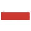 2 piece Bench Cushions SOEST 2 pcs. 100percent  Polyester Red