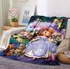 Custom Name Princess Adventure Flannel Blanket Throw Blanket Soft Warm Sofa Bed Decor Unique Gift