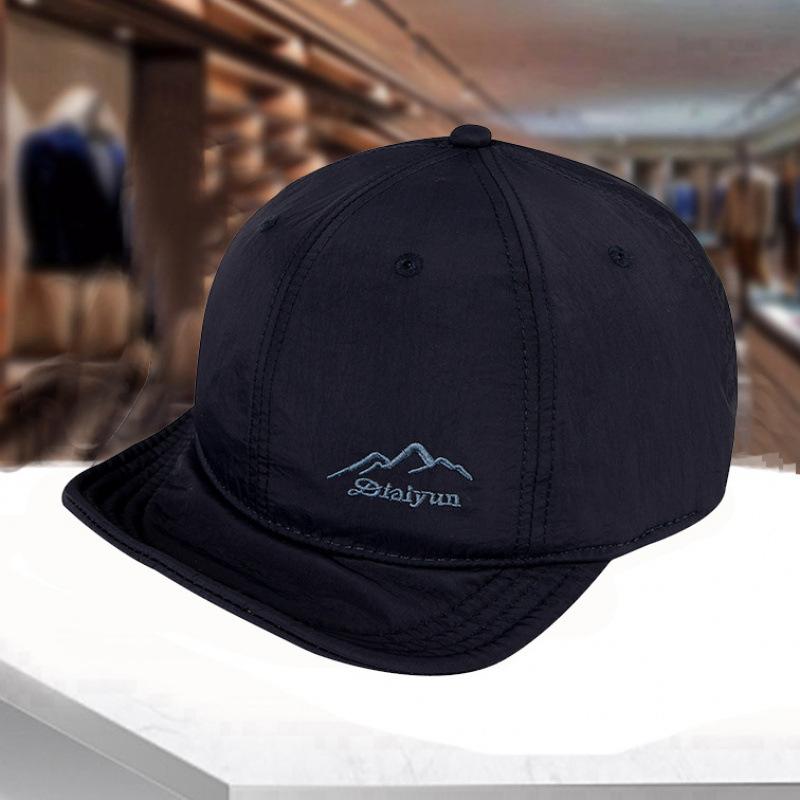 Summer Short-Brimmed Peaked Caps For Men And Women Versatile Outdoor Riding Foldable Sports Quick-Drying Breathable Peaked Caps Tide