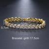 Korean Fashion Zircon Leaf Bracelet - Elegant Street Style for Women