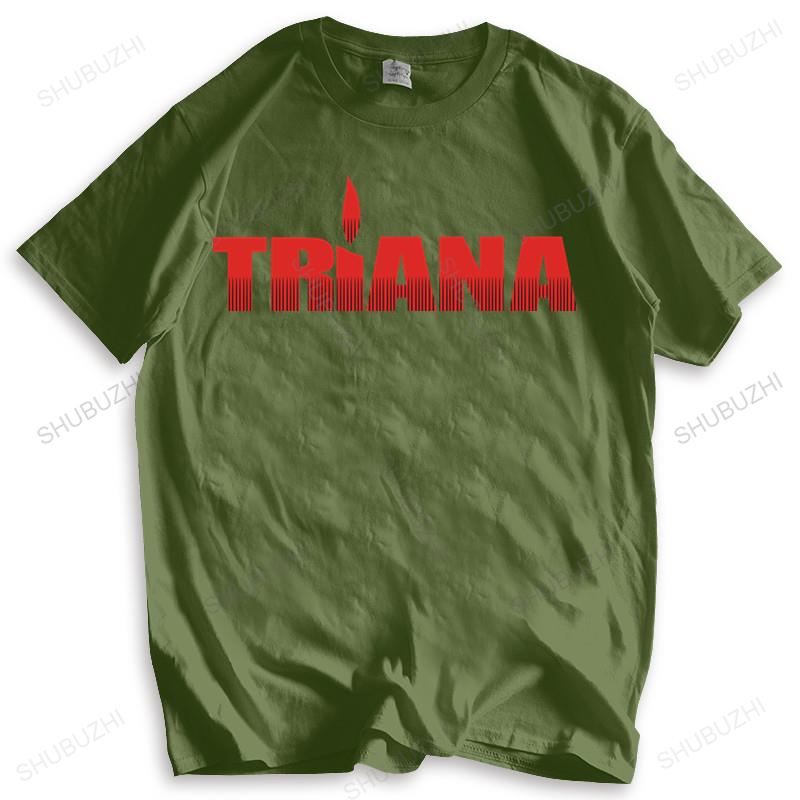 Hot sale men brand summer cotton tshirt Triana SIZE S M L XL XXL XXXL SIZE TSHIRT Cotton Tshirt Drop Shipping