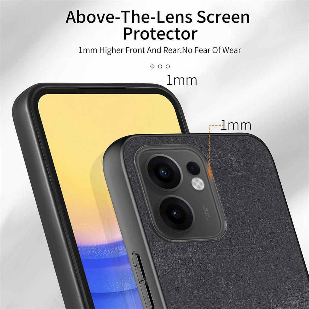 Для Oppo Reno13 F 5G (Reno 13 FS 5G)/Чехол для 4G Ударопрочный Тонкий Ретро Кожаный Задняя Крышка Телефона