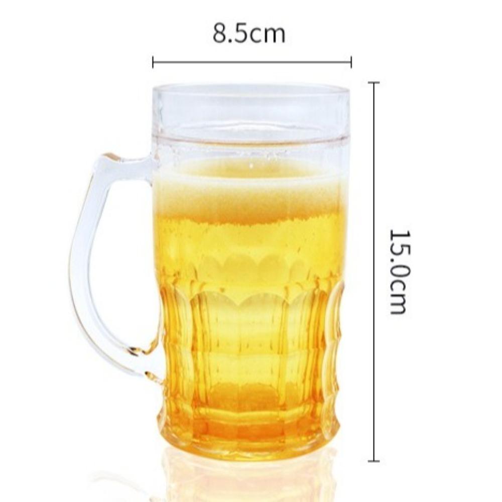 Большая емкость двойной пивной стакан утолщенный стакан для воды смешная поддельная пивная кружка трюк реквизит