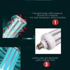 100W UV Germicidal Lamp E27 UVC LED Bulb Ddisinfection Light with Timing Remote Control AC110V/220V 99% Antibacterial Rate Light