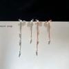 Super Fairy Long Tassel Flower Pearl Earrings Temperament French Retro Fashion New Style