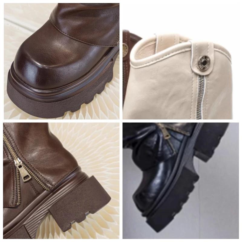 Модные 13-сантиметровые ботильоны до щиколотки, ботинки-чулки, сапоги из натуральной коровьей кожи, слипоны, женские осенние мотоциклетные весенние женские модные мокасины