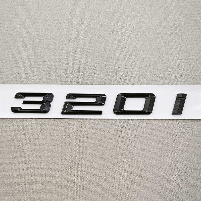 3D ABS Black Car Letters Logo 320i 325i 330i Rear Trunk Badge Emblem Sticker For BMW 3 Series 320i 325i 330i 318i Tail Marking ia2